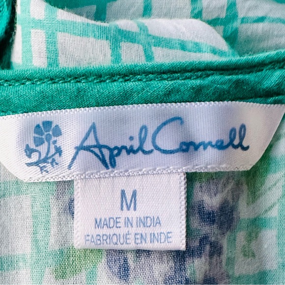 April Cornell Green and Blue Floral Maxi Dress - Picture 14 of 15